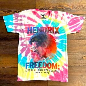 Authentic Jimi Hendrix Freedom Tie Dye Shirt